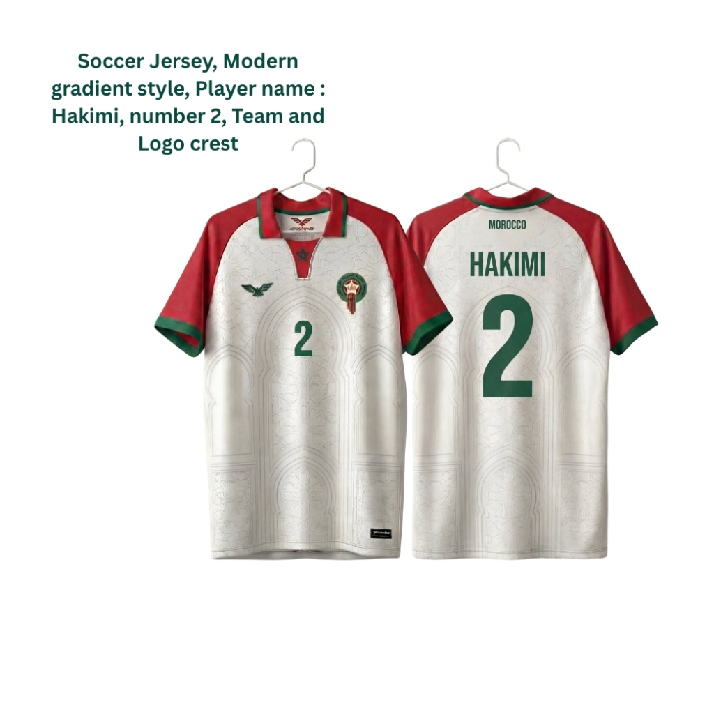 Design a custom football jersey with AI